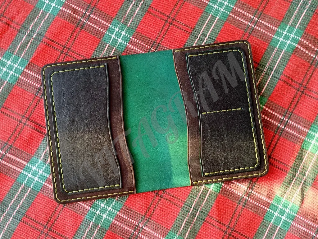 обложка для документов,докхолдер из натуральной кожи ручной работы