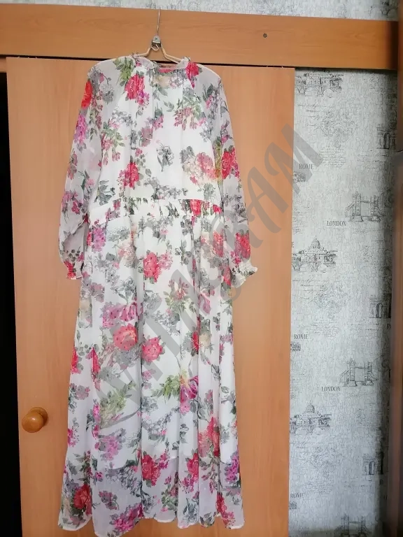 Красивое шифоновое Платье макси, 54