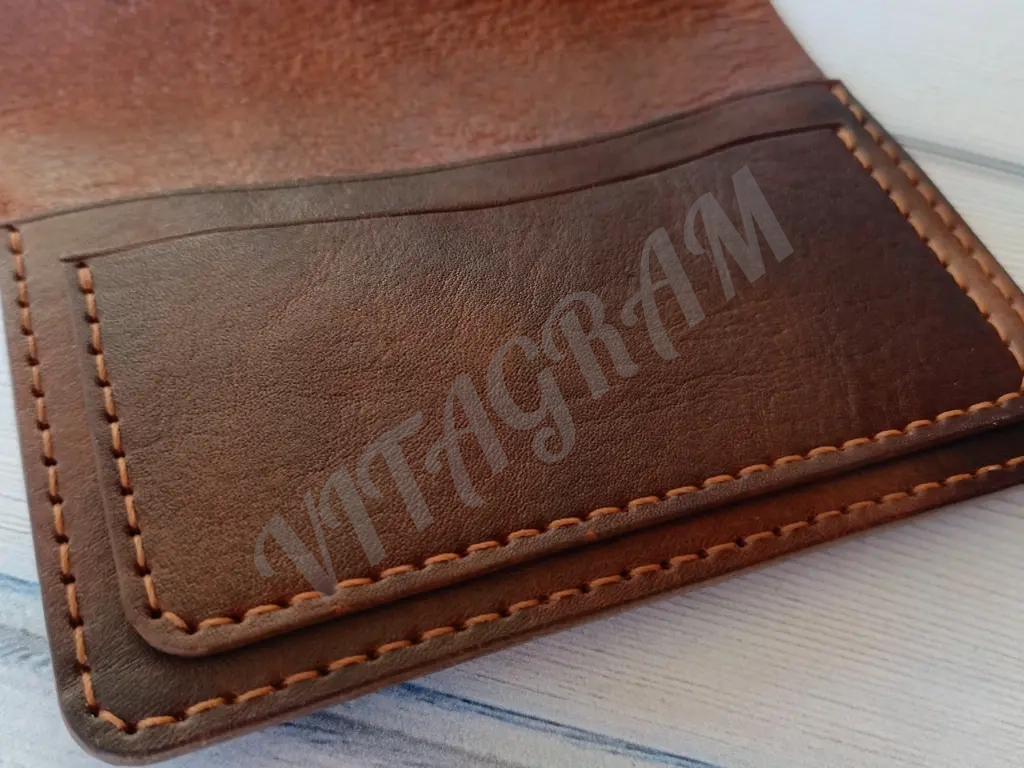 Обложка для документов из натуральной кожи ручной работы