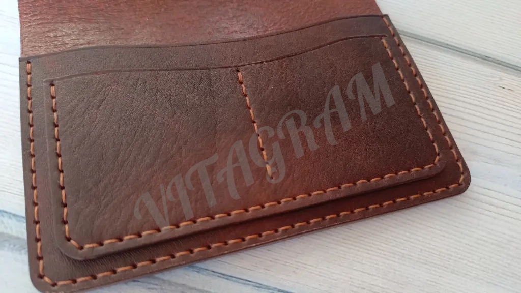 Обложка для документов из натуральной кожи ручной работы