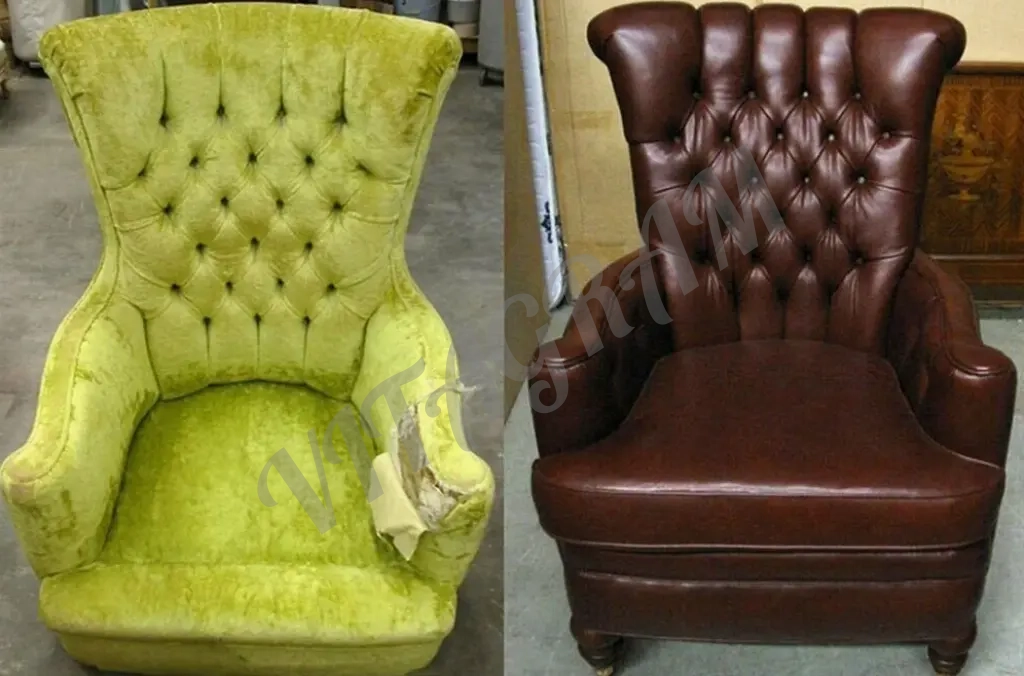 Перетяжка реставрация мягкой мебели