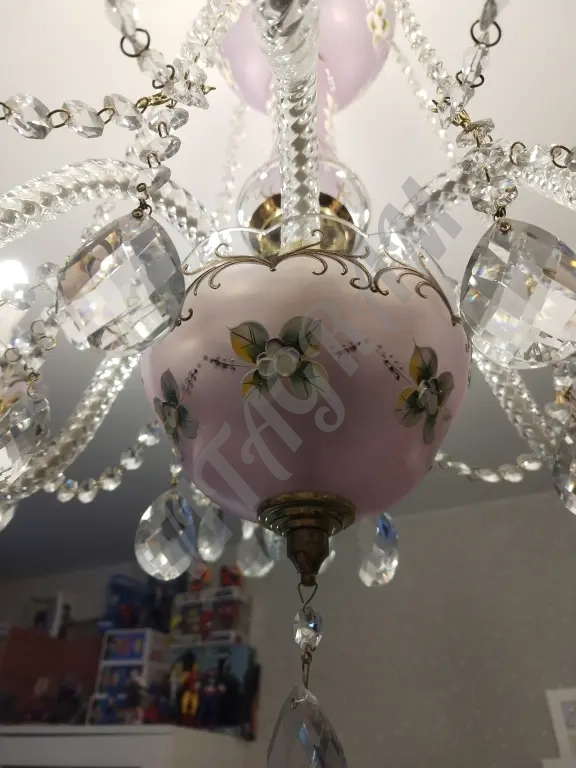 Чешская хрустальная люстра