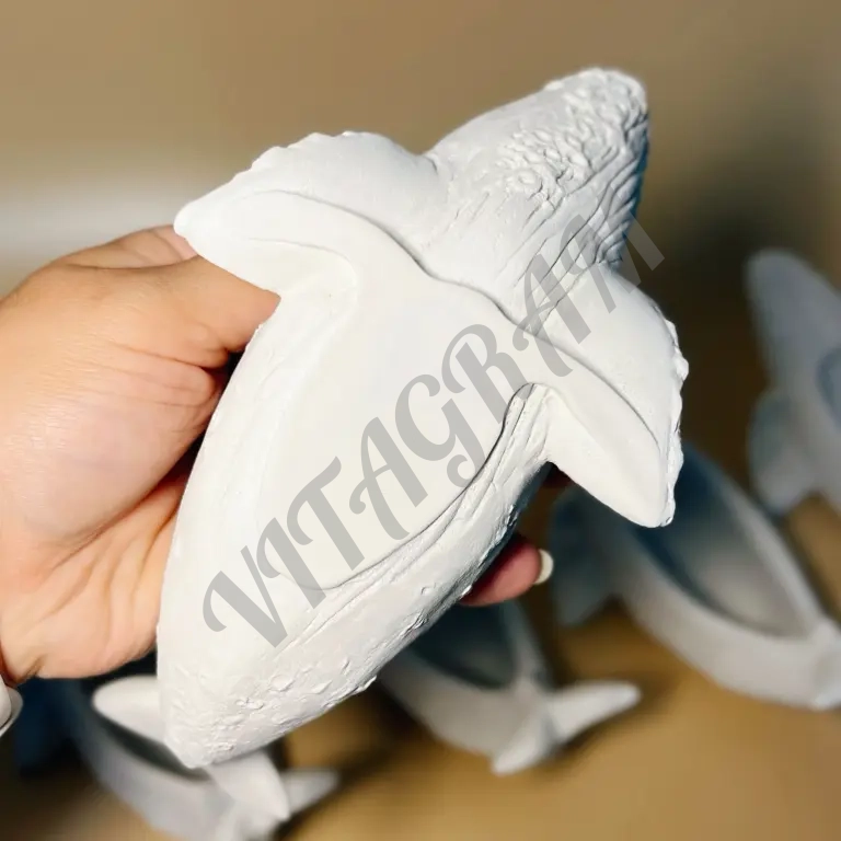 Кашпо кит заготовка из гипса