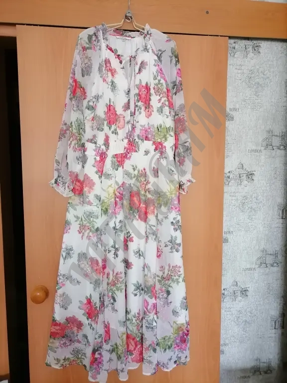 Красивое шифоновое Платье макси, 54