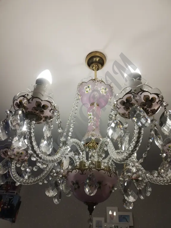 Чешская хрустальная люстра