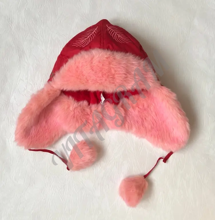 Зимняя шапка ушанка для девочки Новая