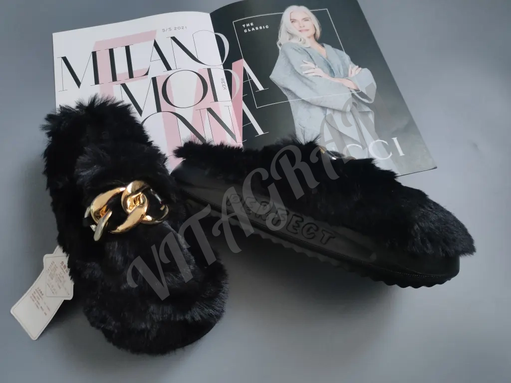 женские меховые тапочки 38 размер