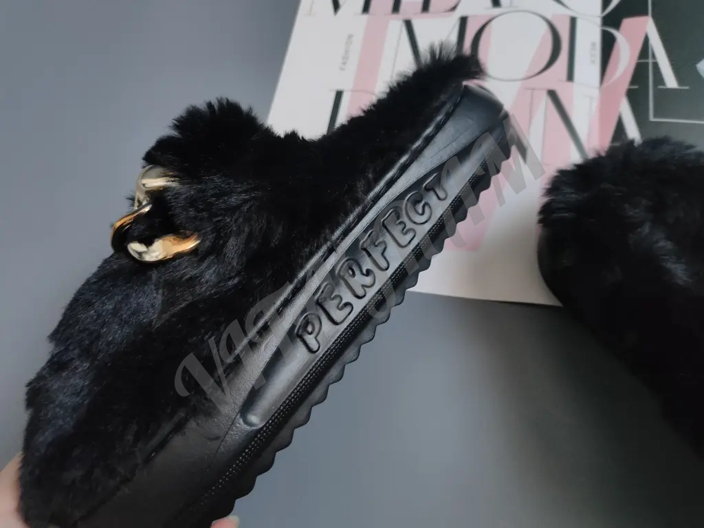 женские меховые тапочки 38 размер