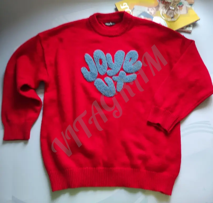 Красная толстовка худи с бантиками Zara, оверсайз