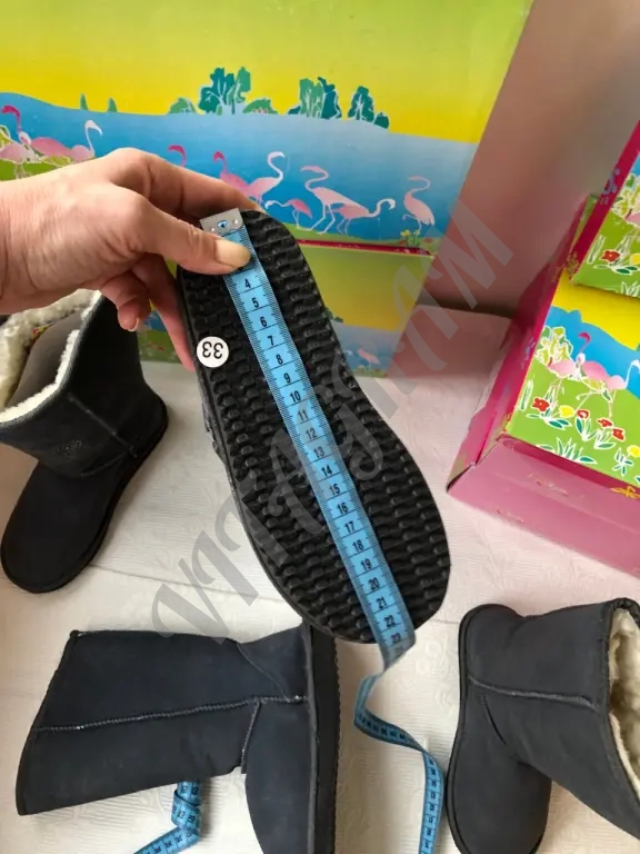 Угги для девочки 32 Новые Натуральный мех Замша