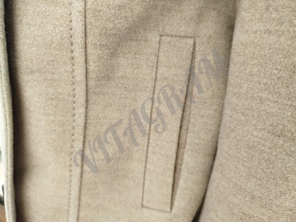 Пальто женское со стойкой H&M бежевое М