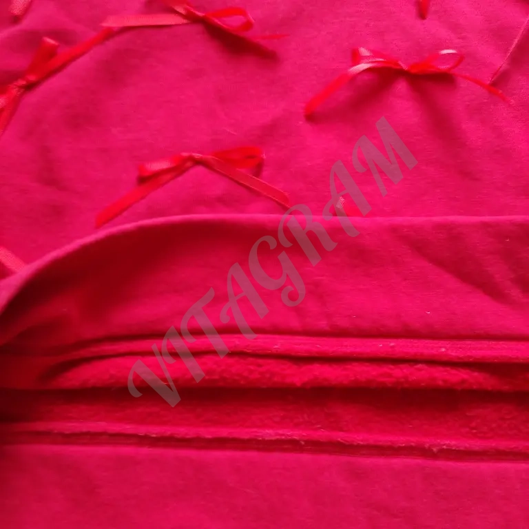 Красная толстовка худи с бантиками Zara, оверсайз