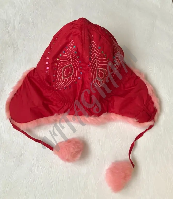 Зимняя шапка ушанка для девочки Новая