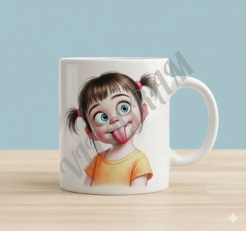 Кружка с рисунком девочки