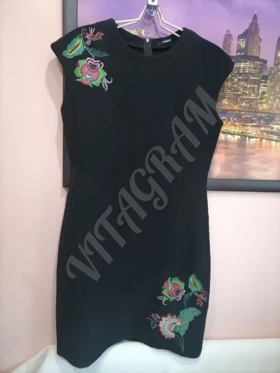Черное платье Desigual, S, M