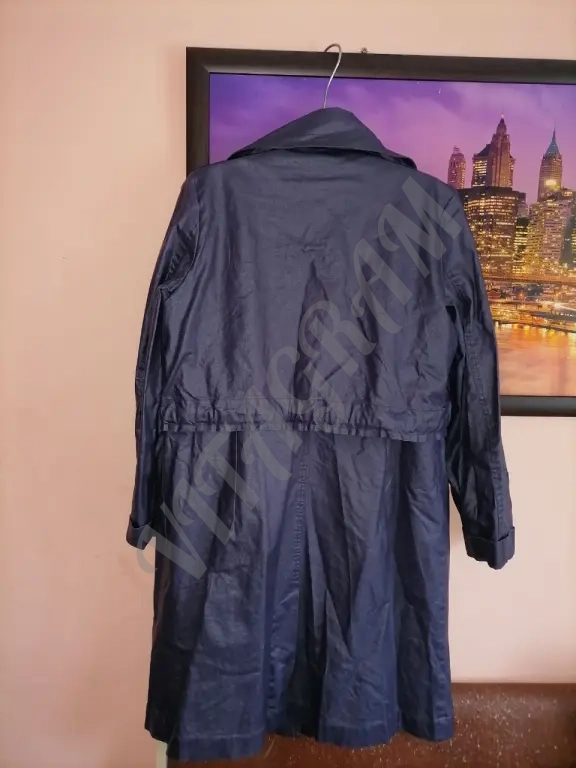 Тренч, плащ Green Ice, лён, хлопок M