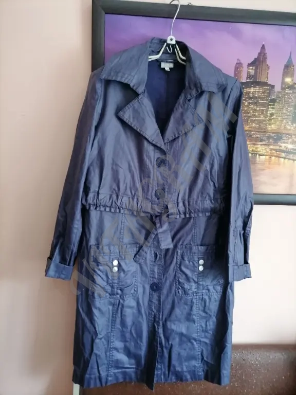 Тренч, плащ Green Ice, лён, хлопок M