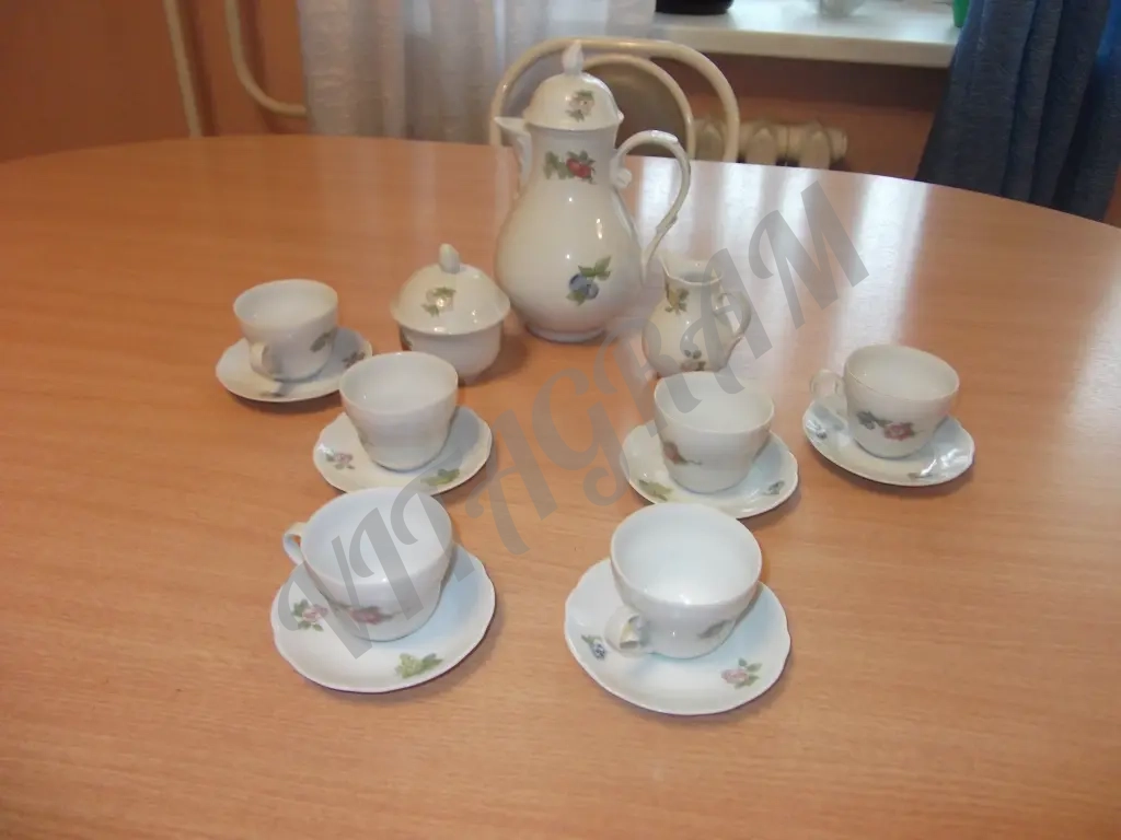 Кофейный фарфоровый сервиз "kahla"