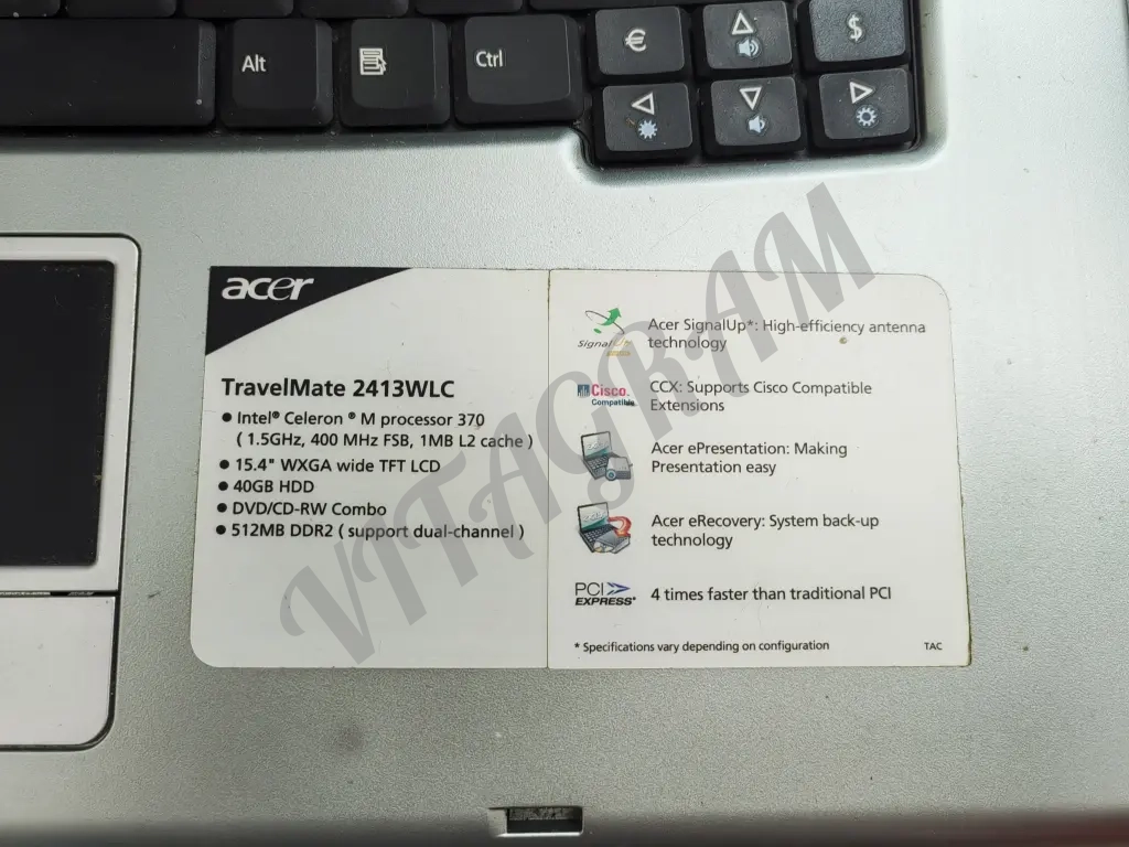 Ноутбук Acer TravelMate 2413wlc