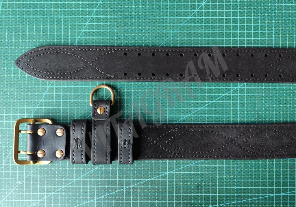 Ремень офицерский 2 размер, ручная работа