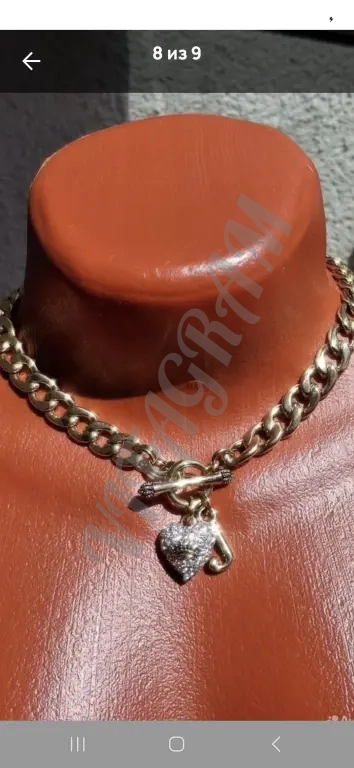 Чокер Juicy Couture 40-41см в позолоте. ноаый