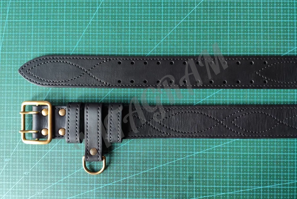 Ремень офицерский 2 размер, ручная работа