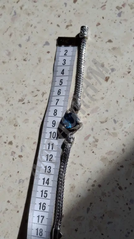 Брастет Серебро 925 женс новый Натур гол Топаз 17,5р