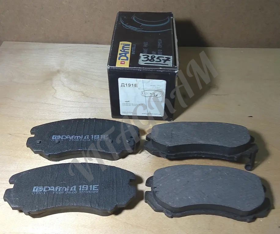 Колодки тормозные D191E DAFMI (к-т).