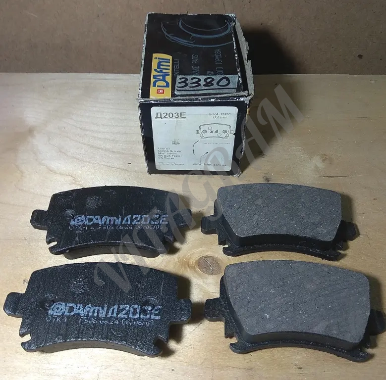Колодки тормозные DAFMI D203E (к-т).