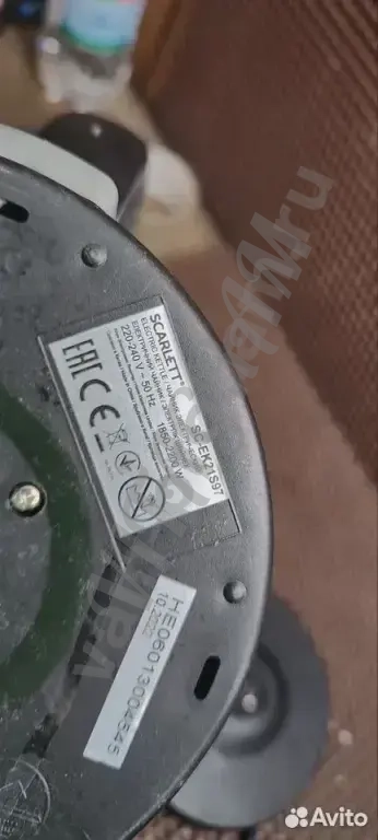 Электрочайник Scarlett (черный с серым ) SC-EK21S9