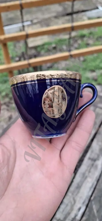 Фарфоровая кофейная чашка ЛФЗ Кобальт