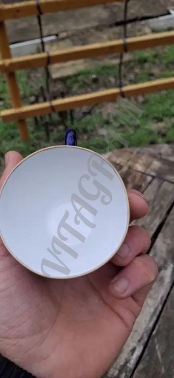 Фарфоровая кофейная чашка ЛФЗ Кобальт