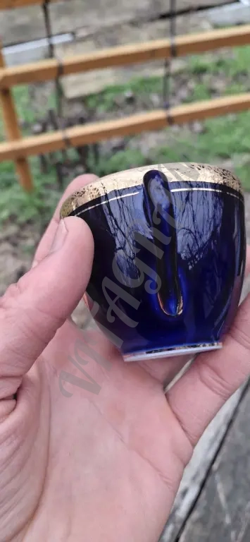 Фарфоровая кофейная чашка ЛФЗ Кобальт