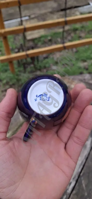 Фарфоровая кофейная чашка ЛФЗ Кобальт