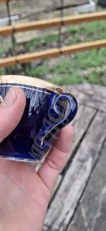 Фарфоровая кофейная чашка ЛФЗ Кобальт