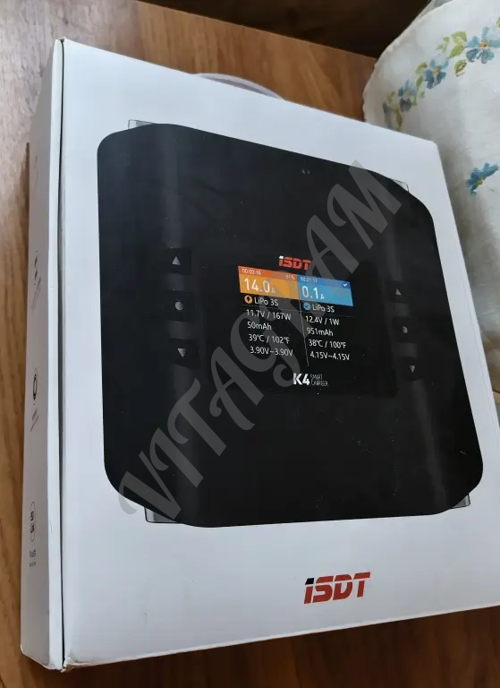 Зарядное устройство ISDT K4 Lipo 1-8S AC 400 Вт DC 600Wx2, умное зарядное устройство для Life, Lilon, LiPo, LiHv/Pb/NiMH аккумуляторов