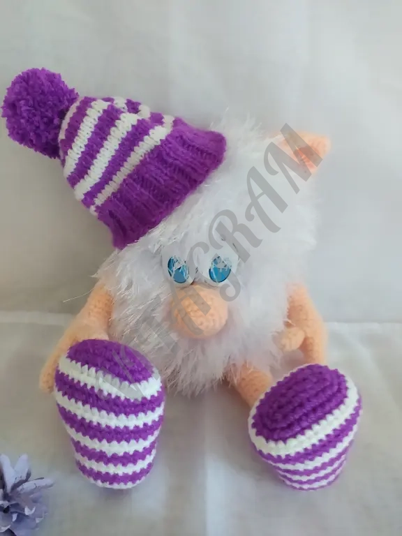 Вязаная игрушка Домовёнок Буба