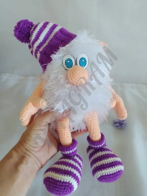 Вязаная игрушка Домовёнок Буба