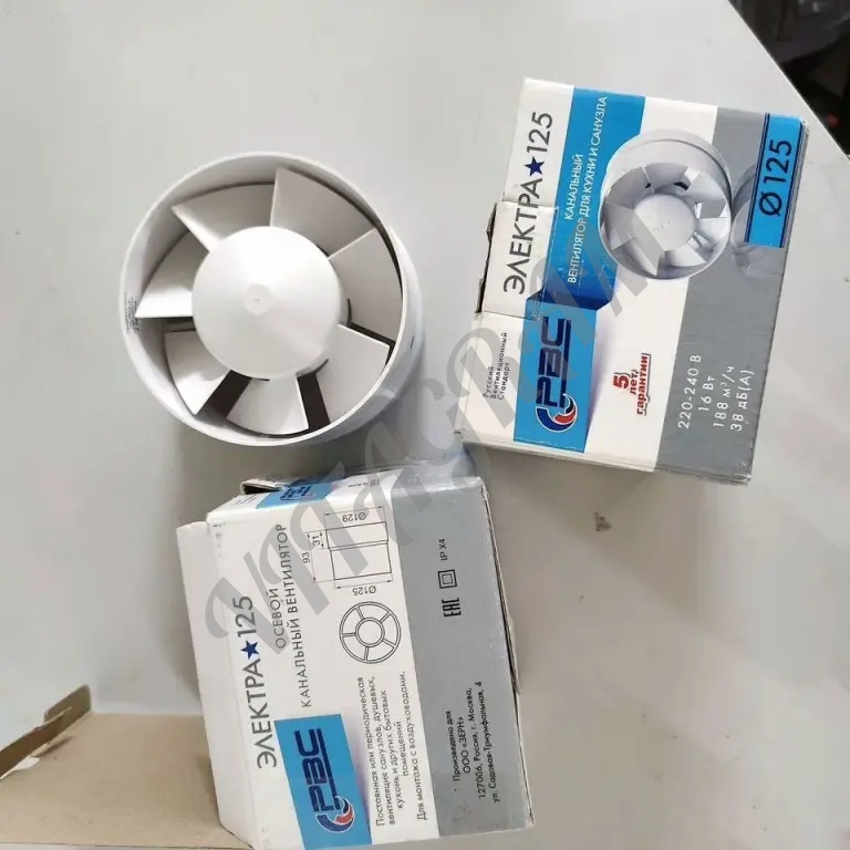 Вытяжные вентиляторы 100, 125, 150мм