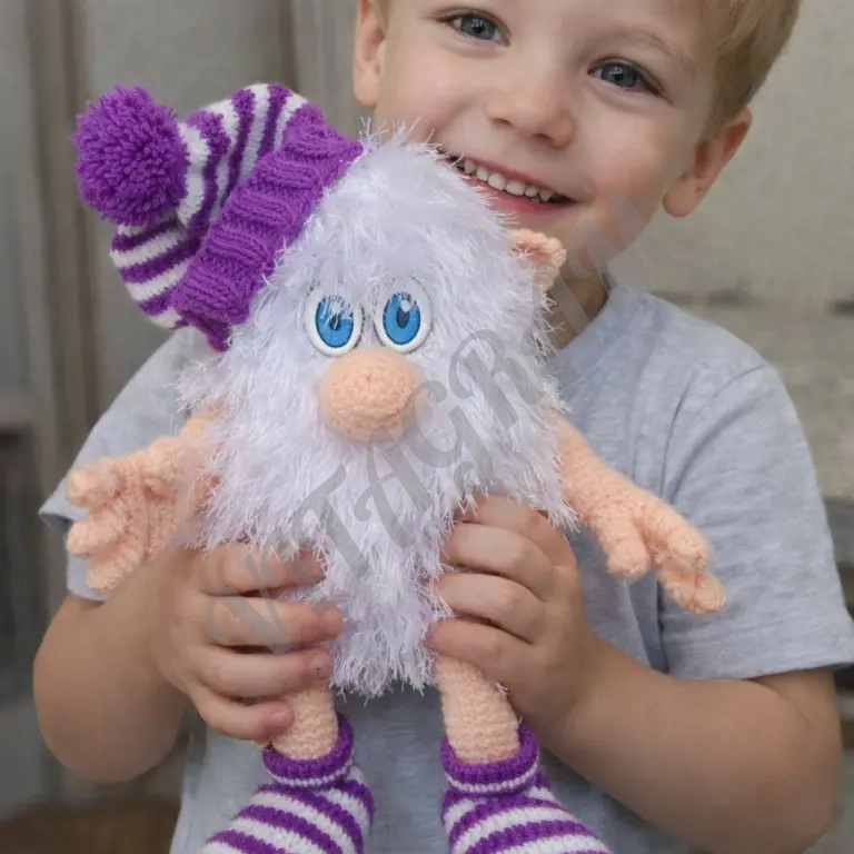 Вязаная игрушка Домовёнок Буба