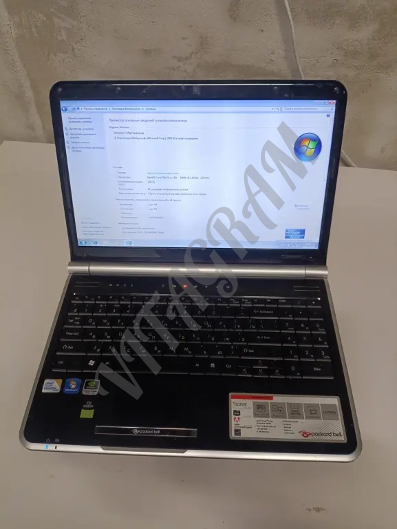 Рабочий ноутбук Packard bell MS2273