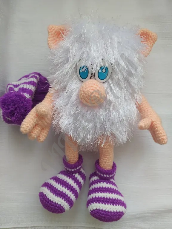 Вязаная игрушка Домовёнок Буба
