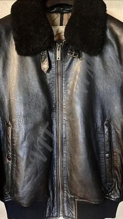 Strellson. Куртка кожаная утеплённая пилот