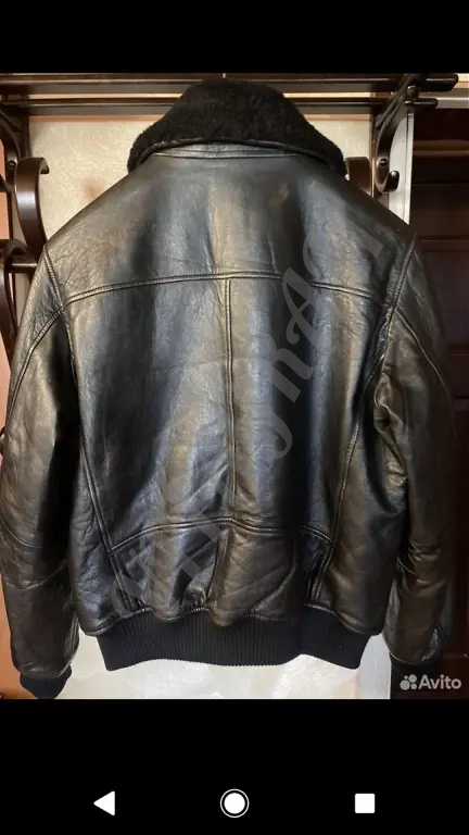 Strellson. Куртка кожаная утеплённая пилот