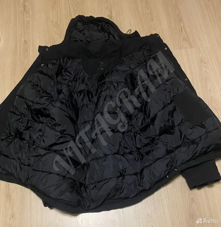 Зимняя куртка Addidas черная (унисекс)