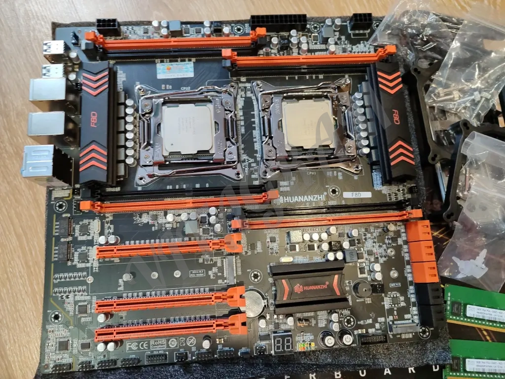 Компьютер на двухпроцессорной материнке, 2* Xeon 2690 v4 14/28, 16Гб*4