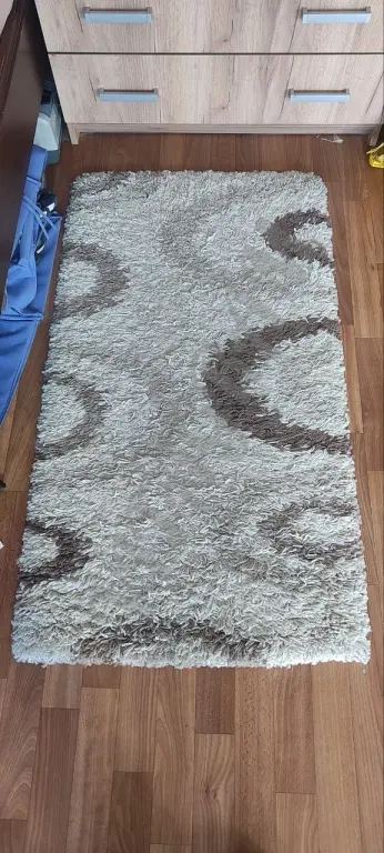 Шегги ковер бежевый небольшой