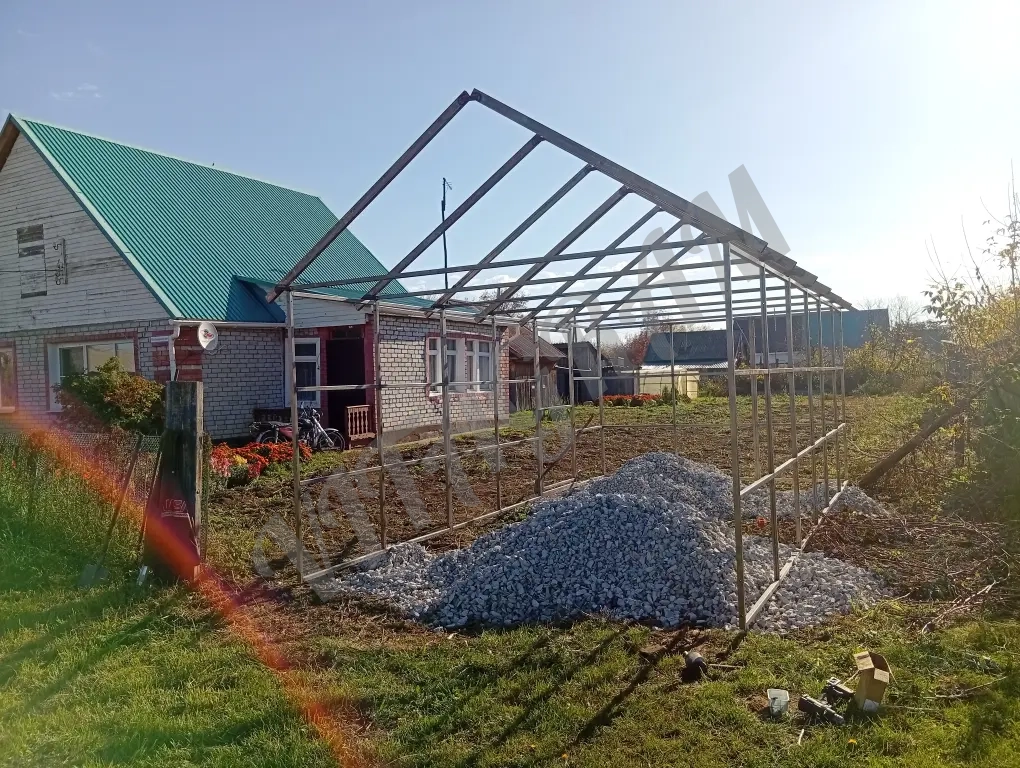 Стальной каркас гаража