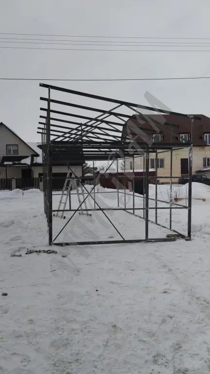 Стальной каркас гаража