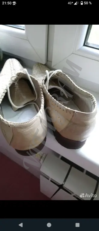 Полуботинки мужские кожаные в хорошем состоянии